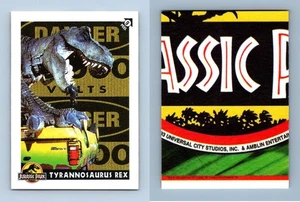 Tyrannosaurus Rex #9 Jurassic Park 1993 Topps German Trading Card / Sticker - Picture 1 of 1