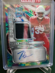 2024 Panini Spectra Trey Benson Arizona Cardinals SP Rookie Auto Patch #30/75 - Picture 1 of 5