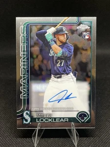 Tyler Locklear 2025 Topps Chrome AUTO Rookie Card #RA-TL Seattle Mariners RC - Picture 1 of 2