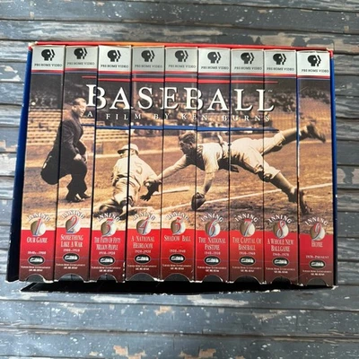 BASEBALL A FILM by Ken Burns Nine Inning Set of VHS Boxed Tapes- - Image 1 of 4