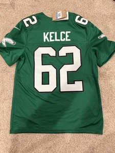 NEW Jason Kelce Philadelphia Eagles Kelly Green NIKE FUSE Limited Jersey NWT - Picture 1 of 5