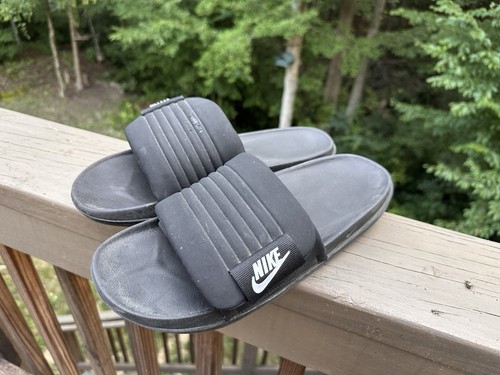 NIKE OFFCOURT ADJUST SLIDE SANDALI SPORTIVI NERI DA UOMO TAGLIA 13 