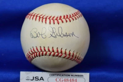 Bob Gibson JSA Coa Autograph National League ONL Signed Baseball - Image 1 of 2