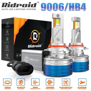 9006 HB4 LED Headlight Bulbs High Low Beam 7200LM Bright 6500K White CANbus Erro - Picture 1 of 15