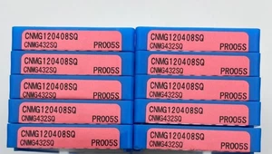 100 pcs of Kyocera carbide inserts: CNMG120408SQ CNMG432SQ PR005S - Picture 1 of 3