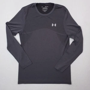 Camisa Under Armour Para Hombres Gris Medio Camiseta Sin Costuras Ventilada HeatGear Correr Senderismo - Imagen 1 de 13
