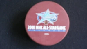 Disco de hockey NHL 2001 juego de estrellas Colorado disco fotográfico oficial rojo - Imagen 1 de 1