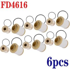 6Pcs #FD-4616 For 03-07 Ford 6.0L Powerstroke Diesel Oil Fuel Filter - Picture 1 of 12