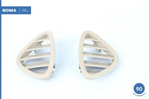 01-06 Jaguar XK8 X100 Right & Left Dash Air Vent Grille Cover Trim Set Sable - Picture 1 of 8