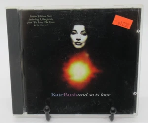 KATE BUSH: AND SO IS LOVE MUSIC CD SINGLE + FILM PRINTS, 3 TRACKS, EMI RECORDS - Picture 1 of 2