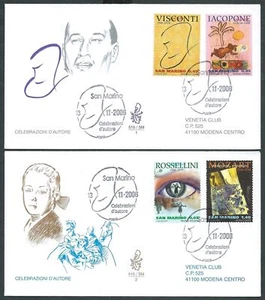 2006 SAN MARINO FDC VENETIA 515 CELEBRAZIONI D'AUTORE TIMBRO DI ARRIVO - BG - Bild 1 von 1