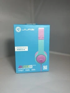 JBuddies Folding Gen 2 Kids Headphones Wired (Purple/Teal) - New - Picture 1 of 3