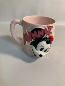 Disney Minnie mouse pink Embossed coffee mug - Picture 1 of 3