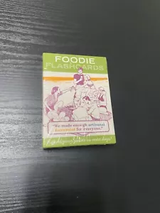 Foodie Flashcards by Knock Knock Brand New 2010 Factory Sealed 50 Cards 5 Games - Picture 1 of 6