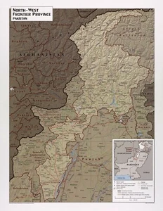 18" x 24" 2012 Map of Afghanistan country profile - Picture 1 of 1