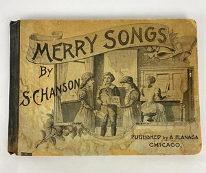 Merry Songs The Novel Key Song Book For Schools Vocal S.C. Hanson 1889 Antique - Picture 1 of 12