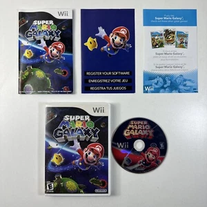 Super Mario Galaxy (Nintendo Wii, 2007) CIB w/ Case, Inserts, & Manual -Tested- - Picture 1 of 14