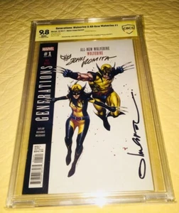 Generations Wolverine & All New Wolverine #1 9.8 SS 2X Boceto Firmado John Romita - Imagen 1 de 12