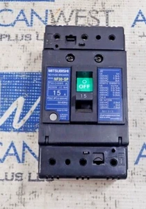 Mitsubishi NF30-SP-15 No Fuse Circuit Breaker 15 Amp 3 Pole 600V Tested - Picture 1 of 8