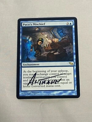MTG Puca's Mischief Artist Proof Sketch and Signature Signed Altmann - Image 1 of 2