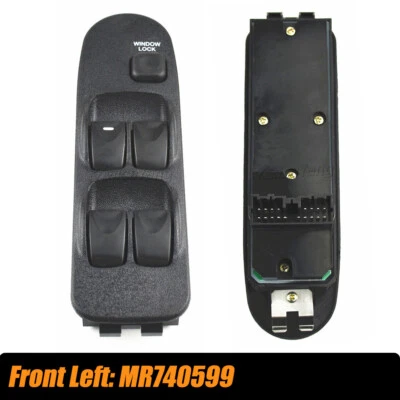 Interruptor de ventana eléctrica + panel conductor izquierdo para Mitsubishi Space Star 1998-2004 2005 Foto 1 de 4