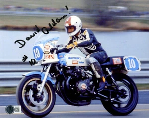 DAVID ALDANA SIGNED AUTOGRAPHED 8x10 PHOTO MOTOCROSS LEGEND RARE BECKETT BAS - Picture 1 of 2