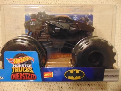 NEW LOOK BATMAN 2024  HOT WHEELS MONSTER TRUCK 1/24 Scale  The Big One - Image 1 of 2