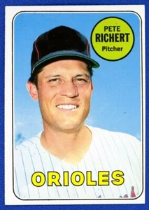 1969 Topps Baseball # 86 Pete Richert Baltimore Orioles VGEX-EX 0,99 Versand - Bild 1 von 2