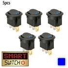 Upgrade Your Dashboard with 5PCS 12V OnOff Round Rocker Switch for Cars