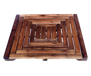 B-Ware Alfombra De Ducha De Madera Teak Antideslizante - Imagen 1 de 73