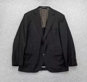 Ibiza Mens Blazer Brown Black 40R Super 130s Wool Reda Milano Sports Coat Jacket - Picture 1 of 14