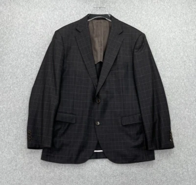 Ibiza Mens Blazer Brown Black 40R Super 130s Wool Reda Milano Sports Coat Jacket - Image 1 of 4