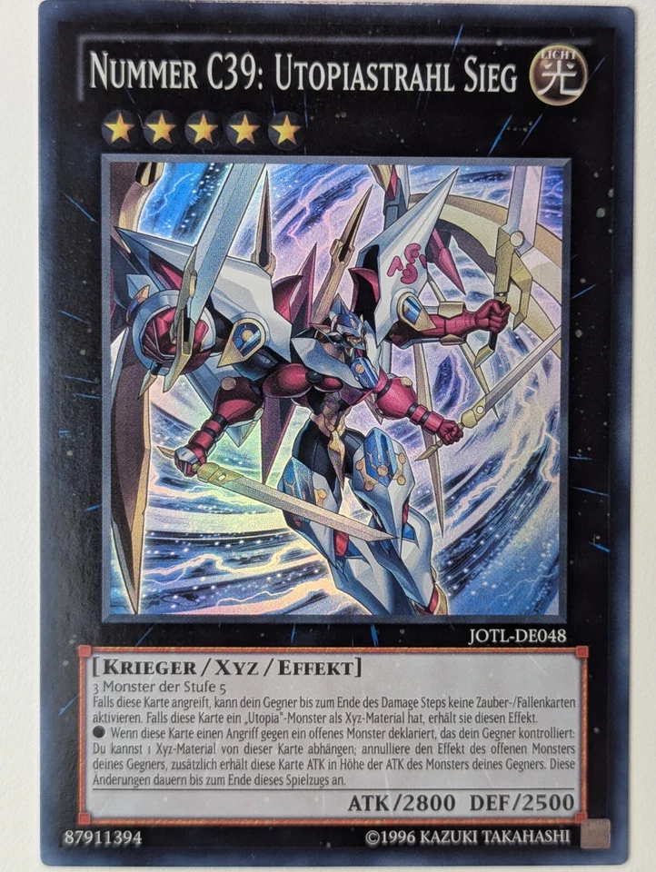 Nummer C39: Utopiastrahl Sieg JOTL-DE048 Super Rare DE NM YUGIOH - Bild 1 von 1