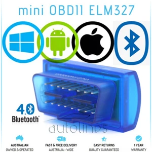 Fits NISSAN Bluetooth 4.0 ELM327 OBD2 Car Diagnostic Scanner Tool iPhone Android - Picture 1 of 12