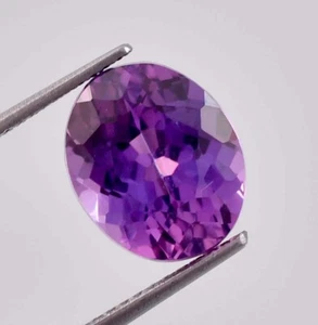 10 x 8 MM Flawless 5.30 Ct Natural Java Plum Sapphire Gemstone (GIT) Certified - Picture 1 of 4