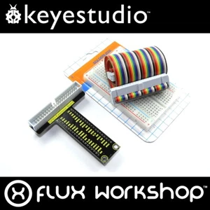 Keyestudio Raspberry Pi GPIO Set adattatore scheda breakout 40 A+ 400 Flux Workshop - Foto 1 di 5