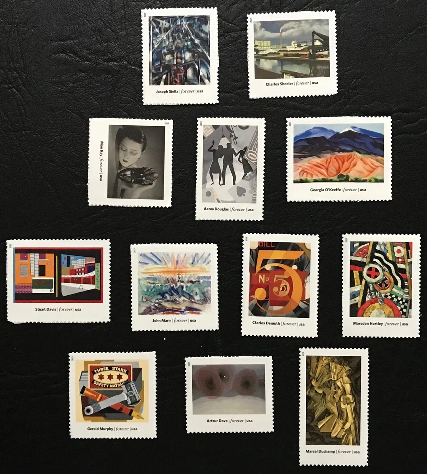 2013 #4748 a-l - Forever - MODERN ART IN AMERICA - Set of 12 Singles - Mint NH - Image 1 of 1