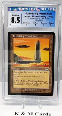 MTG - Urza's Legacy - Forbidding Warchtower - Graded - CGC 8.5 - Image 1 of 4