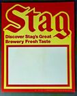 1980's Stag Beer Forever Shows Stag Beer Stein Cardboard Old Store Display U129