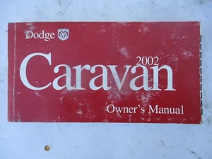 2002 Caravan Owner's Manual - Picture 1 of 2