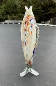 Vintage Art Glass Fish Vase ,lovely Item Possible Murano(ref Z) - Picture 1 of 8