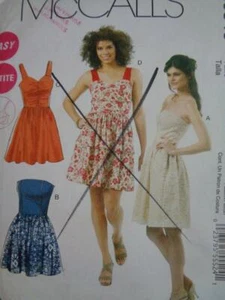 McCall's Sewing Pattern M6349 Woman's Dress 6 8 10 12 14 - Picture 1 of 2