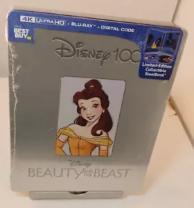 Beauty and the beast 1991 Collector 4K Steelbook (4K/Blu-ray-No Digital)-Box S&H - Picture 1 of 9