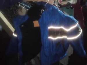 Rothschild Jacket Ski Snowboard Coat Youth S 4 Hood Extreme Riders Blue Black - Picture 1 of 6