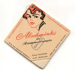 Papel de afeitar Abschmink papel de afeitar maquillaje años 50 mujer accesorio de baño - Imagen 1 de 6
