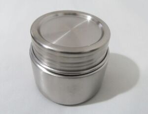 Bruntmor 8oz. Stainless Steel Food Storage Container Can Jar Metal ~3in. Tall