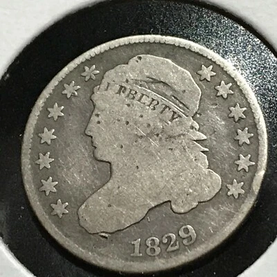 1829 BUST DIME SILVER BETTER GRADE TYPE COIN  - Изображение 1 из 2