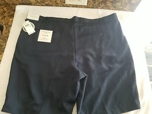 Perry Ellis Portfolio Casual Shorts 100% Polyester 40x9 Blue Flat Front NEW - Picture 1 of 7