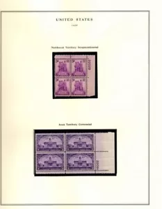 837 838 VF NH PLATE BLOCKS, FREE SHIPPING IN USA - Picture 1 of 1