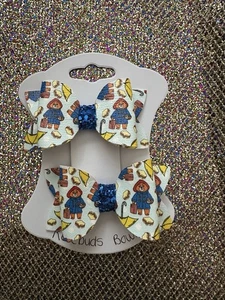 Paddington bear Hair Bow Clip. Bow Clip,, Handmade - Picture 1 of 1